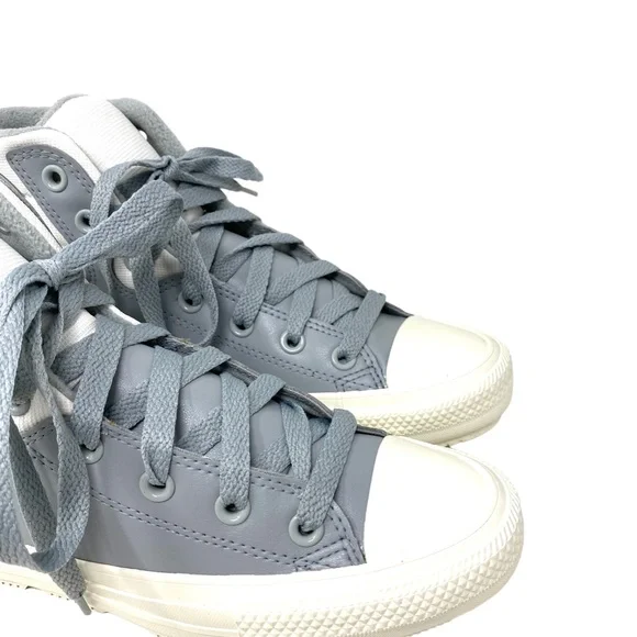 Converse CTAS Berkshire Boot High Top White Gray Women Leather Sneakers 172054C - Picture 5 of 10